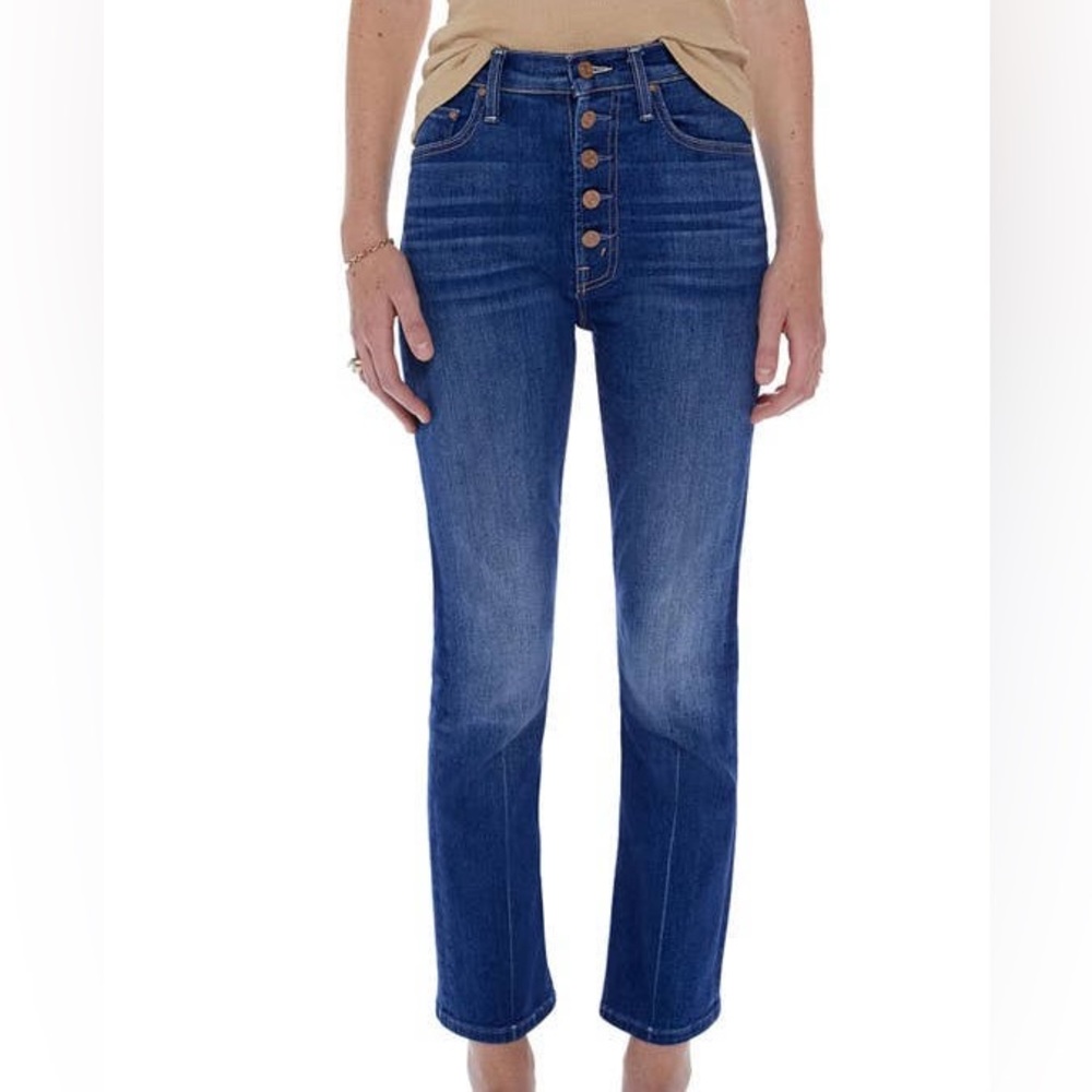 MOTHER NWOT Straight Leg High Waisted Jeans size 24